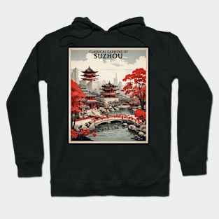 Gardens of Suzhou China Vintage Poster Tourism Hoodie